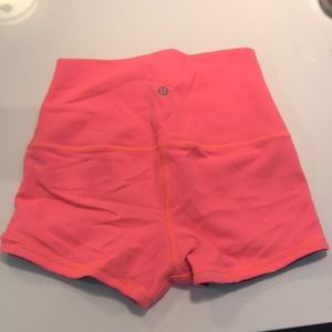 Lululemon high waisted workout shorts